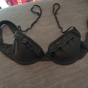 black structured bikini top