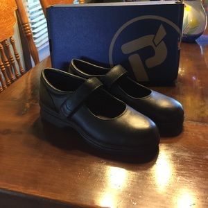 Mary Jane Walker Black Diabetic Shoes