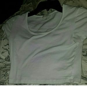 White crop top