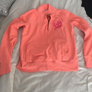 Victoria secret pink half zip sweater