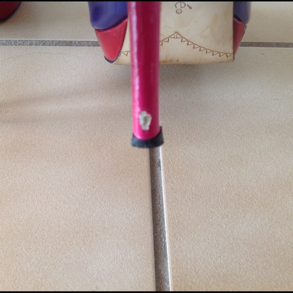 J.Reneè hot pink and purple heels, 8M, - Picture 4 of 4