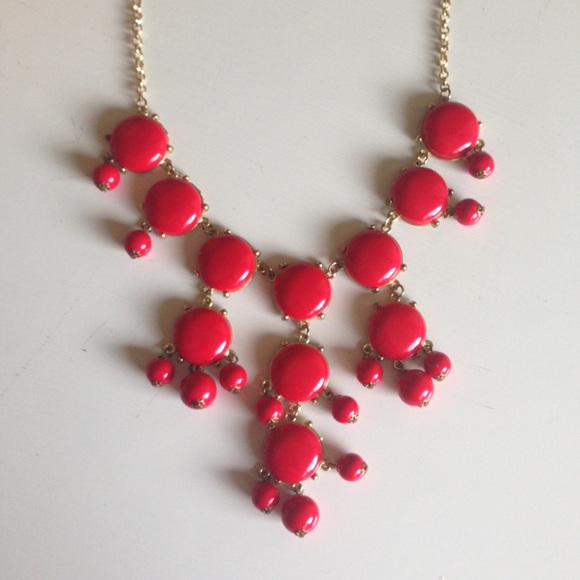 Red bubble necklace