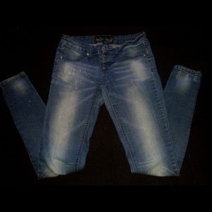 Bleached styled pants