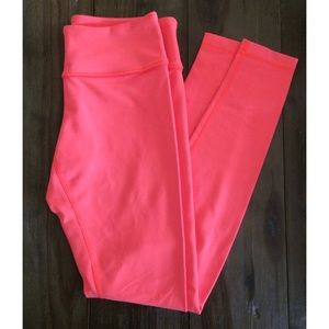 Lululemon Orange Silverescent Wunder Unders Sz 8