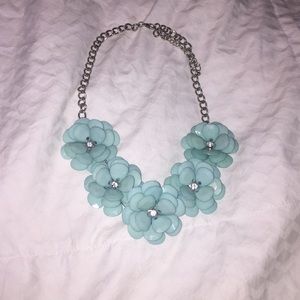 Flower statement necklace