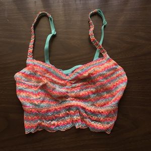 Pink vs colorful bralette