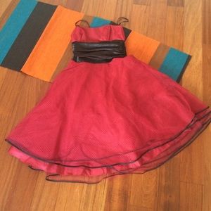 Full-skirted tulle dress