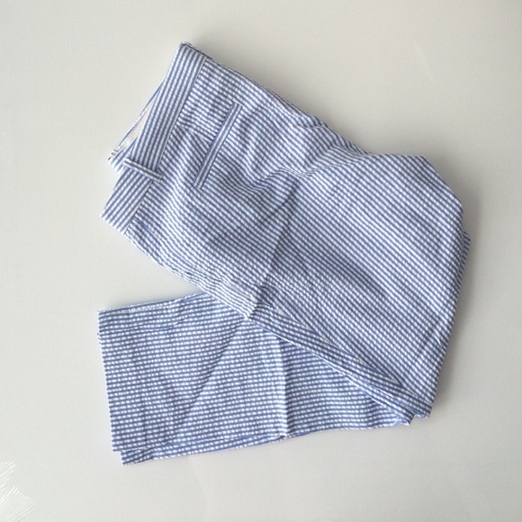 Like new j crew cafe Capri seersucker