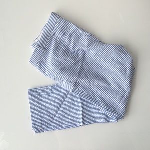 Like new j crew cafe Capri seersucker