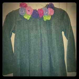 Cute!  Swing coat with matching head warmer.