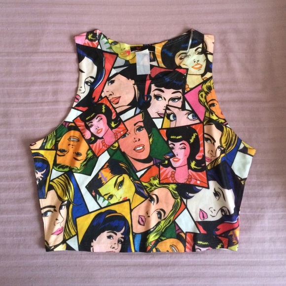 Pop art crop top