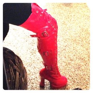 Red Hooker Boots