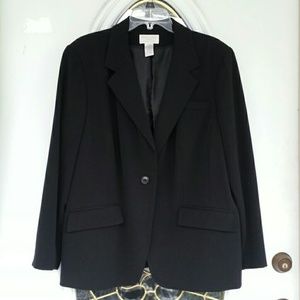 Women's black suit jacket