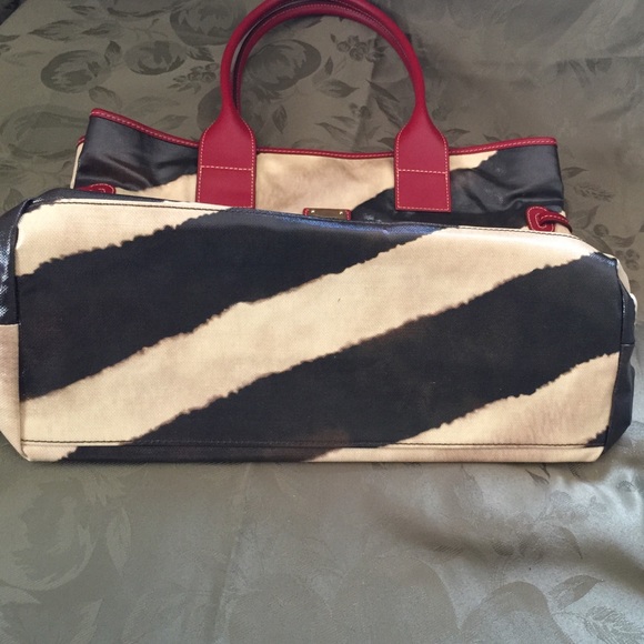 Dooney and Bourke zebra print tote - Picture 4 of 4