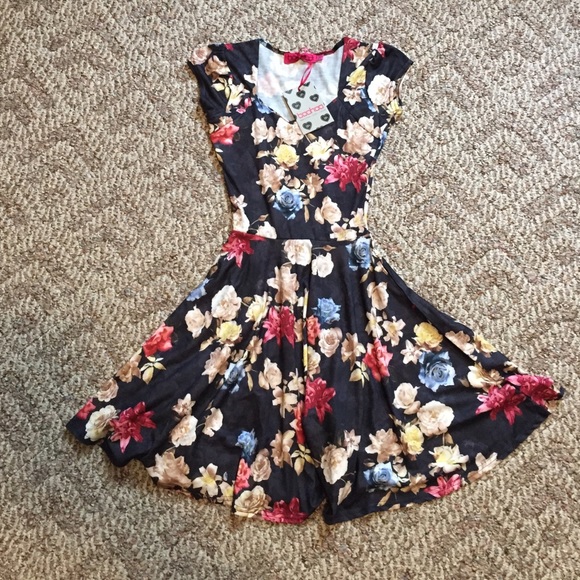 Floral skater dress