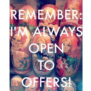 OPEN TO OFFERS!