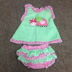 Lady bug mudpie outfit