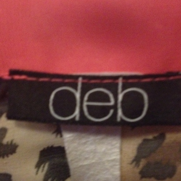 Sheer cheetah shirt with pink embellishing. - Picture 3 of 3