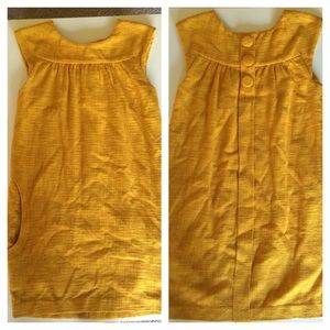 Mustard Yellow H&M Shift Dress with Pockets