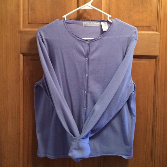 Carolyn Taylor Fine Knit dress Cardigan Sz MED