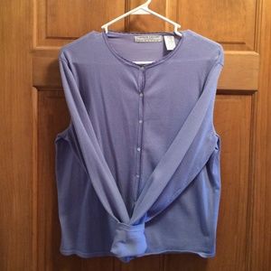 Carolyn Taylor Fine Knit dress Cardigan Sz MED