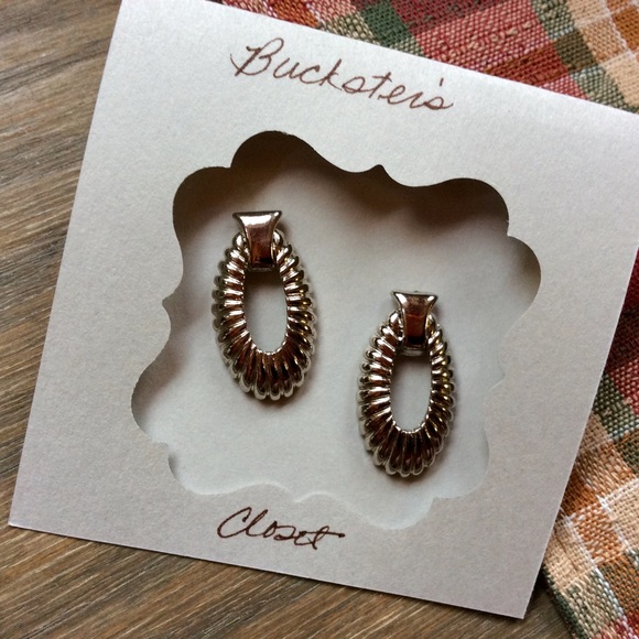 Vintage Silver Pierced Earrings