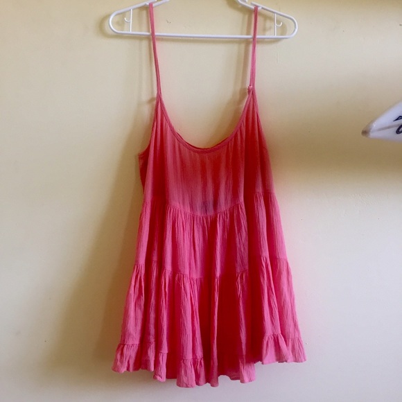 Coral angl beach dress