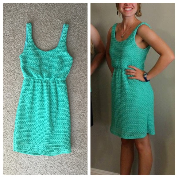 ON HOLD Textured Green Dress