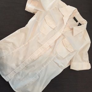 cute white button up