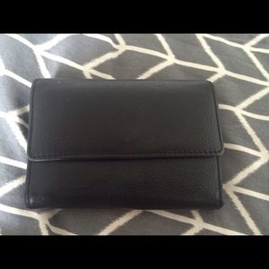 Bifold wallet genuine leather