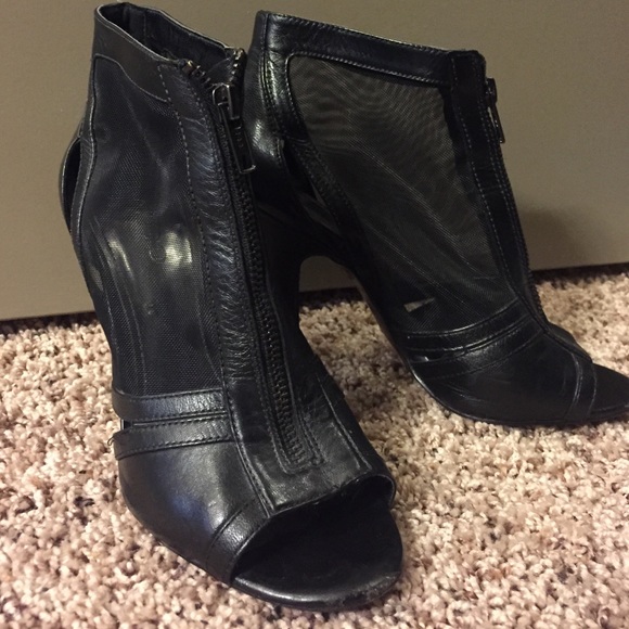 ALDO Black heeled ankle booties boots