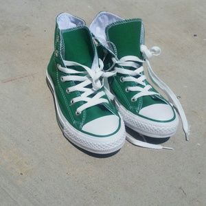 New Green Converse high top sneakers