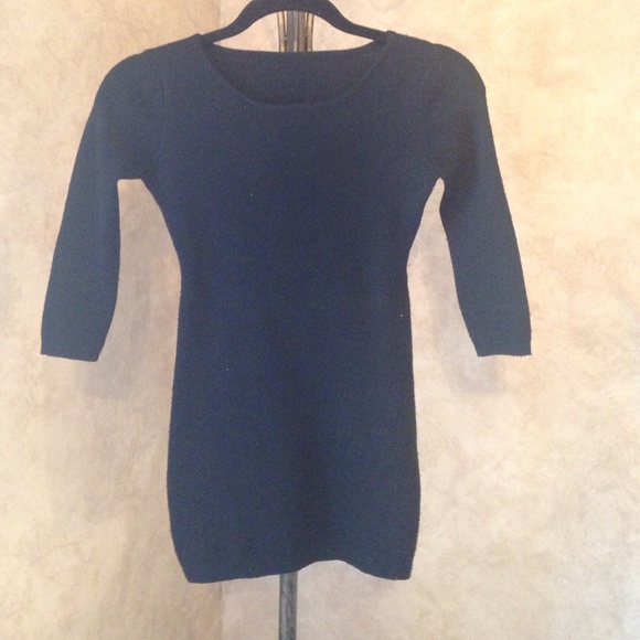 Black sweater dress