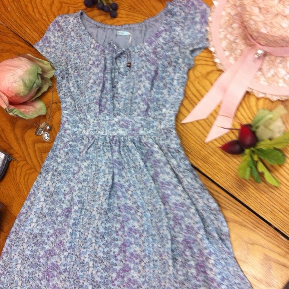 Urban outfitters S lined garden dress kimchi blue - Picture 2 of 4