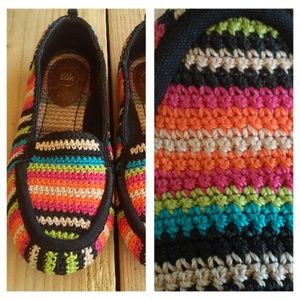 the SAK hand knitted woven loafers