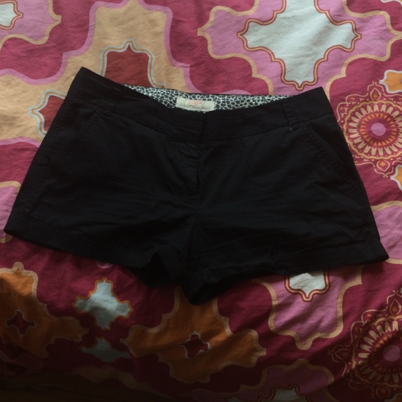 Black J. Crew chino shorts
