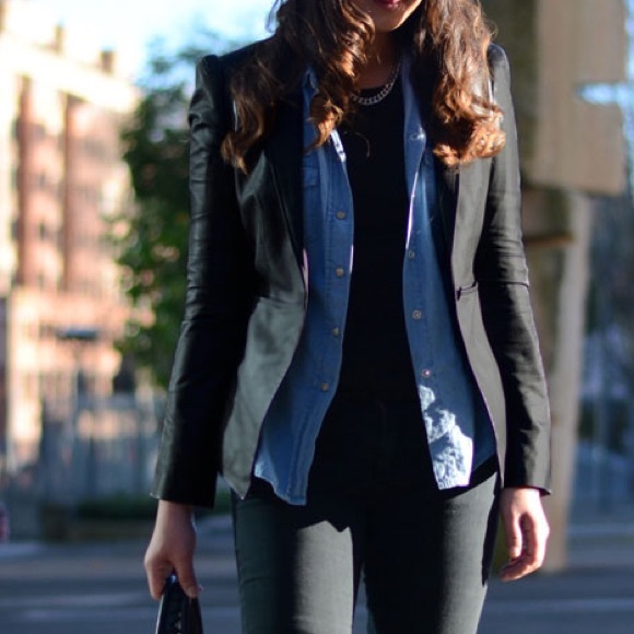 Elizabeth and James Jackets & Blazers - Elizabeth and James Suede Ziggy Blazer - SOLD