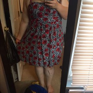 Torrid Cheetah Print and Rose Dress