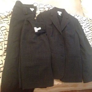3 piece ensemble. Suit jacket, pants, pencil skirt