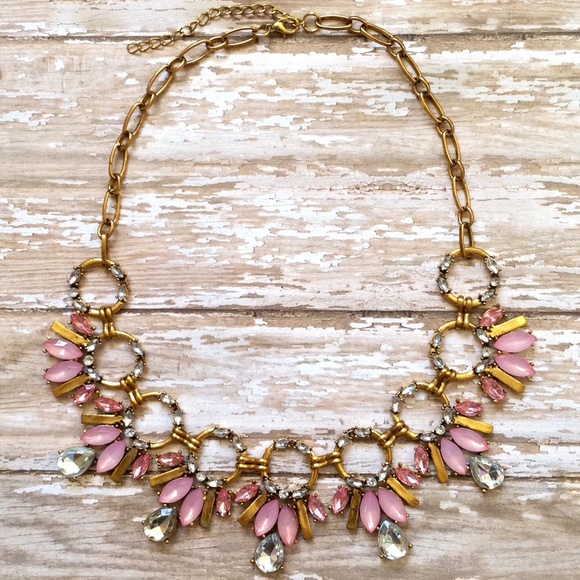Pink & Clear Statement Necklace