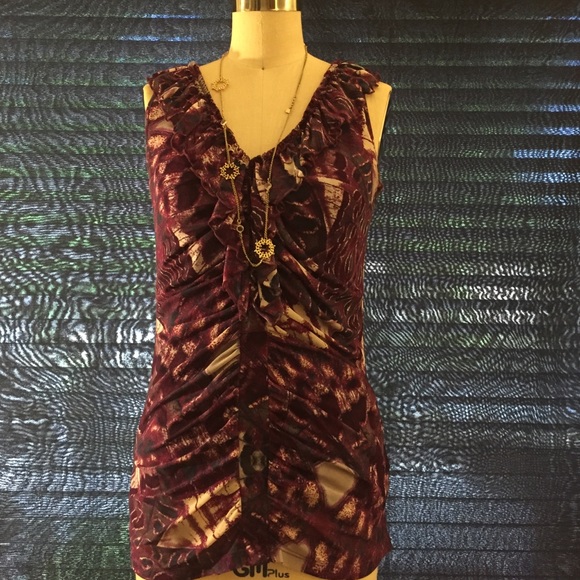 Gently Worn Blouse with Ruffles