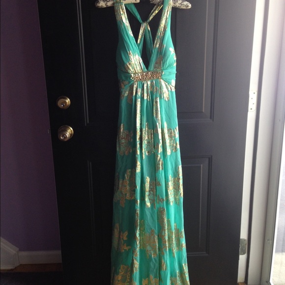 Worn Once!! turquoise dress