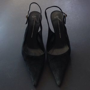Giuseppe Zanotti Black Suede Pump