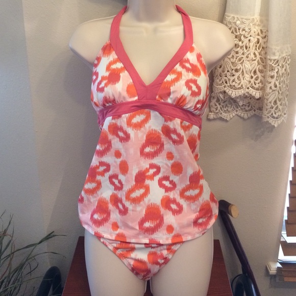Orange/peach Tankini medium