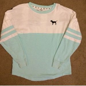 REDUCED SHIPPING!Mint VS Pink crew neck sweatshirt