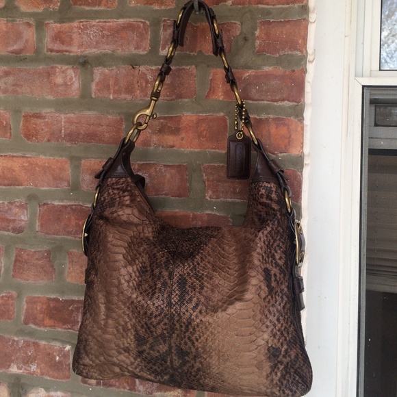 REDUCED snakeskin Coach bag 💯 AUTHENTIC