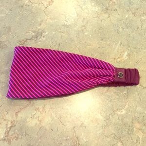 Lululemon BangBuster in Plum Hyper Strype
