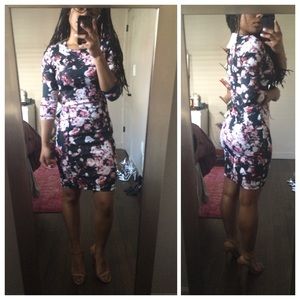 H&M Floral Bodycon Minidress