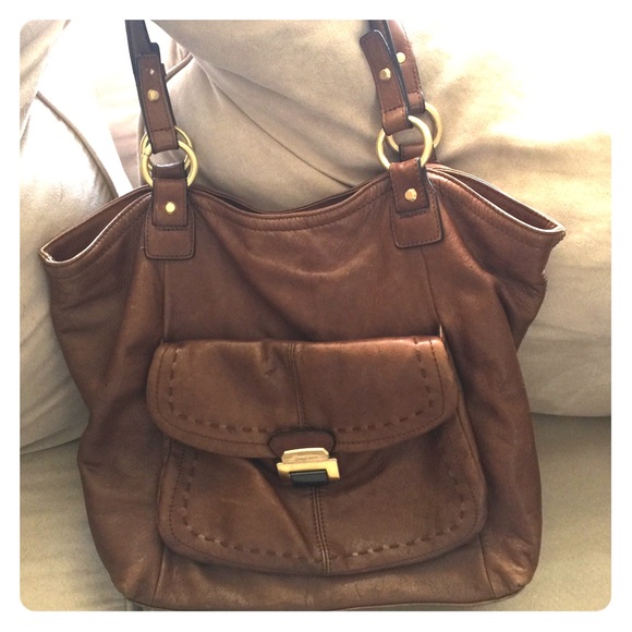 B. Makowsky leather Tote - Picture 1 of 4