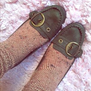 Olive Green Suede Shoes